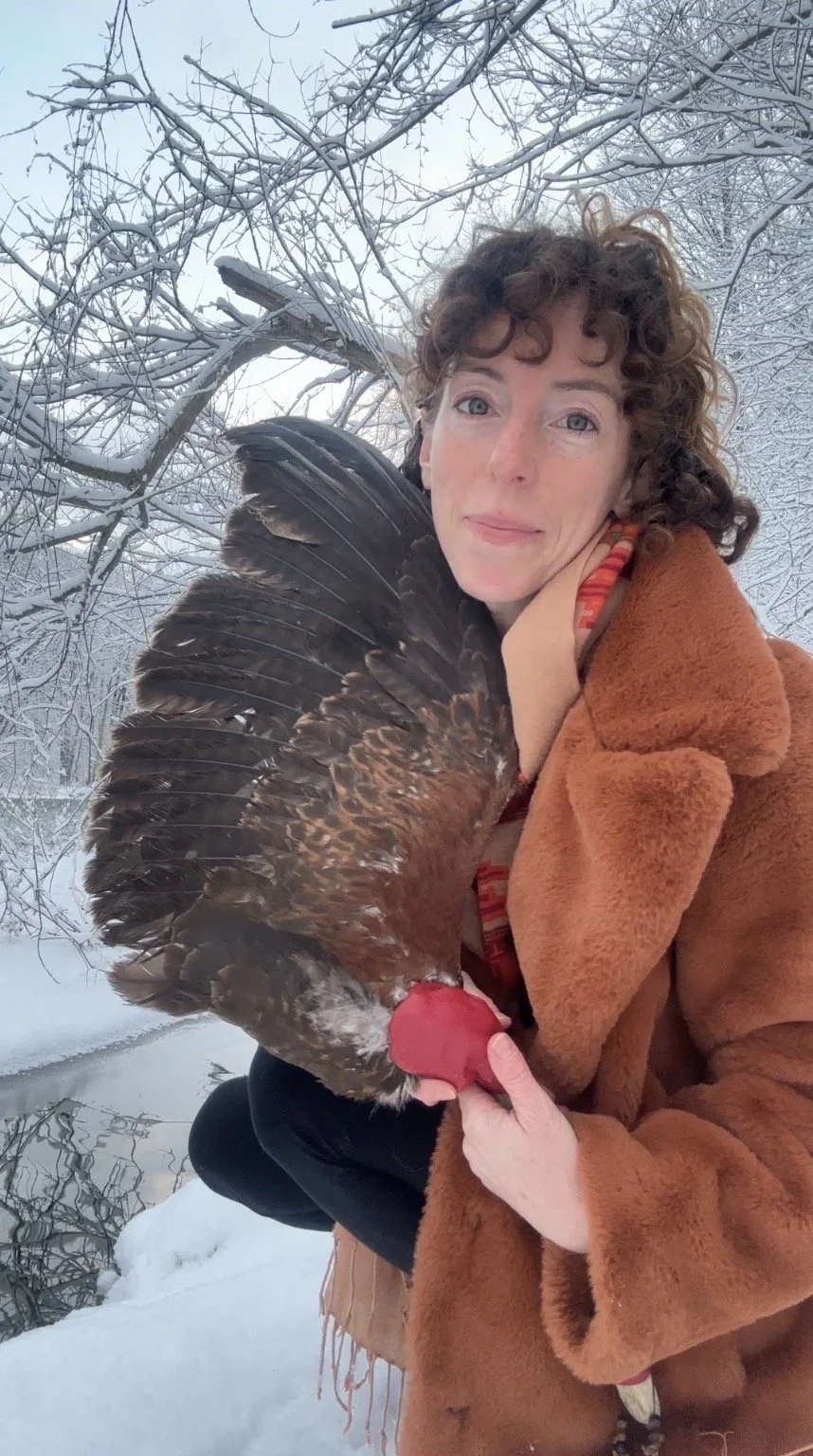 Cagney with feather fan
